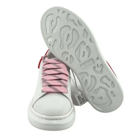 Alexander McQueen | Women's Pelles Gomma Sneaker | White, Pink & Red | Size 38 - Picture 6 of 9